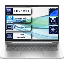 Hp Probook 4 G1I Aı Intel Core Ultra 5 225U 40GB Ddr5 2tb SSD Windows 11 Pro Intel® Aı Boost 14" WUXGA(1920X1200) IPS 300NITS Taşınabilir Bilgisayar+Mouse Hediyeli WCS7Q6ETDEN14