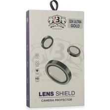 Marsilyan Samsung Galaxy S24 Ultra Bilvis Titan Kamera Lens - Gold