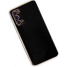 Marsilyan Samsung Galaxy S20 Kılıf Volet Silikon - Siyah