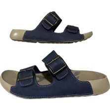 Mulex 50651 Erkek Anatomik Taban Günlük Terlik Şık Tokalı Rahat Tatil Deniz Plaj Terliği