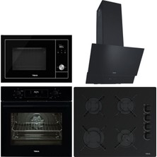 Teka Ankastre Set Siyah ( Hak 625 Bk Börek Şefim- Atv 60 Bk- ml 8200 - Gbe 64002 Bk )