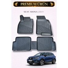 Black Gold Seat Arona 2017+ Uyumlu 3D Oto Paspas Premium