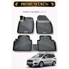 Black Gold Ford Courier 2014-2023 Uyumlu 3D Oto Paspas Premium