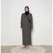 Madame Clara Yandan Bağlamalı Kadın Mevsimlik Namaz Elbisesi, Terletmeyen Namaz Kıyafeti, Dökümlü Ferace