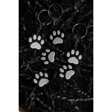 Jetniva Sevimli Pati Anahtarlık – Siyah Beyaz Minimal Tasarım