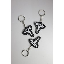 Jetniva 2 Adet - Tesla Araba Anahtarlığı V4