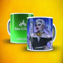 Galaxy Dijital Diney Ursula Baskılı Kupa Bardak