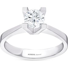 Assos Pırlanta 0.30 Karat Pırlanta Tektaş Yüzük