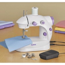 Najmaddin Işıklı Pedallı Dikiş Makinesi Mini Asw1 Beyaz Nakış