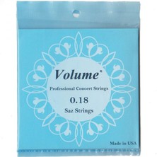 Volume 0.18 Profesyonel Kısa Sap Bağlama Teli (Topuzlu)