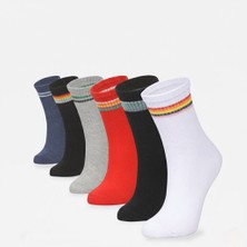 Bolero 6'lı Renkli Kolej Çorabı