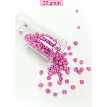 Zenvia Dökme Cam Kum Boncuk Büyük Boy (6/0) 4 mm - 20 Gram - Eflatun - BNC085 ZNV2025