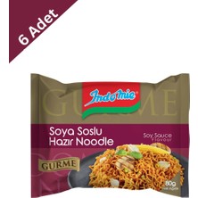 Indomie Gurme Soya Soslu Hazır Noodle 80 gr x 6 Adet