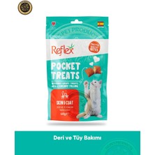 Reflex Pocket Treats Skin Coat - Deri ve Tüy Bakımı Kedi Ödül Maması 60 gr