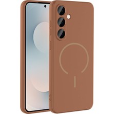 Nezih Case Samsung Galaxy S24 Fe Uyumlu Kadife Iç Yüzeyli Magsafe Sarj Özellikli Şık Kapak