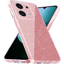 Nezih Case Redmi 15C Uyumlu Kamera Korumalı Simli Işıltılı Renkli Parlak Koton Kılıf