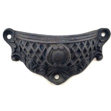 Zenvia Antika Tarz Dekoratif Pirinç Anıt Tas Mobilya, Çekmece Kulbu - 48X90 Mm, Oksit ZNV2025