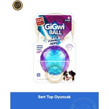 Gigwi Ball Sert Top 7 cm Şeffaf Mavi Köpek Oyuncağı