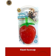 Pawise Çilek Şeklinde Yazlık Köpek Oyuncağı – Yazlık Tasarım ve Dayanıklı Malzeme