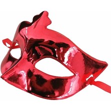 Zenvia Kırmızı Renk Parlak Balo Maskesi ZNV2025