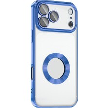 Nezih Case iPhone 17 Pro Köşeleri Renkli Şeffaf Kamera Korumalı Silikon Luxury Kapak