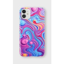 Lelia iPhone 11 Uyumlu Baskılı Şeffaf Telefon Kılıfı | Koleksiyon: Colorwave Flux