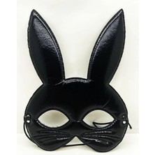 Zenvia Siyah Renk Kumaş Malzemeden Imal Eva Tavşan Maskesi ZNV2025