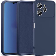 Nezih Case Tecno Spark 40 4g Uyumlu Kamera Korumalı Lansman Kadife Iç Yüzeyli (Şık Tasarım) Silikon Kapak