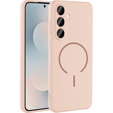 Nezih Case Samsung Galaxy A55 Uyumlu Kadife Iç Yüzeyli Magsafe Sarj Özellikli Şık Kapak
