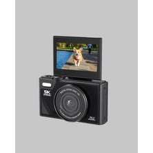 Zenvia Taşınabilir Dijital Kamera 5k 75MP Stabilizasyonlu 18X Zoom Otofokus ZNV2025