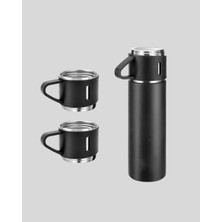 Zenvia 500 ml Paslanmaz Çelik Termos Seti – Sızdırmaz, Vakumlu, Isı Koruma Özellikli, Taşın