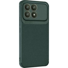 Nezih Case Poco F8 Pro Uyumlu Kamera Korumalı (Karbon Tasarım) Koruyucu Lüx Silikon Kılıf
