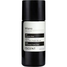 Iscent Milano Fragrance, Baharatlı-Odunsu Koku Yağı 100 ml