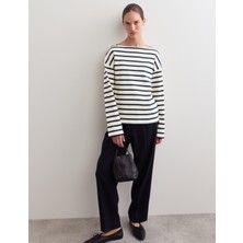 Marks & Spencer Pamuklu Çizgili Bluz