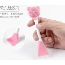 Zenvia Silikon Yüz Temizleme Fırçası ve Maske Uygulama Spatulası ZNV2025