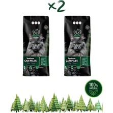 Happycatlitter Kedi Kumu Topaklanan Çam Peleti 10LT x 2 Adet (Toplam 7-8 Kg)