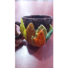 Es Dekor Büyük Kupa Seramik El Yapımı 8cm 1 Adet