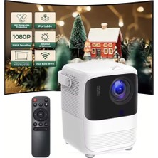 Yollayenilensin Akıllı Projeksiyon Cihazı – 4K Destekli, Android Tv, Wifi & Bluetooth Bağlantılı 1080P Ev Sineması Deneyimi