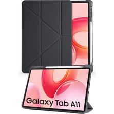 Nezih Case Samsung Galaxy A11 8.7 Inç X130 Uyumlu Kalem Bölmeli Uyku Modlu Akıllı Kılıf