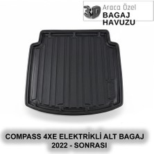 Elorcar Jeep Compass 4xe Elektrikli Alt Bagaj  2022 - Sonrası 3D Bagaj Havuzu