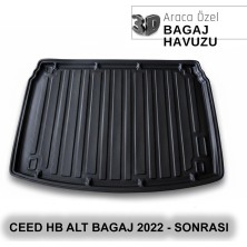 Elorcar Kıa Ceed Hb Alt  2022 - Sonrası 3D Bagaj Havuzu