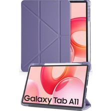 Nezih Case Samsung Galaxy A11 8.7 Inç X130 Uyumlu Kalem Bölmeli Uyku Modlu Akıllı Kılıf