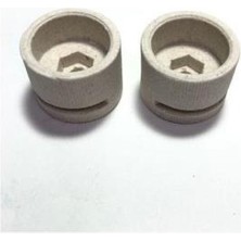 abnturk 2 Adet Infrared Ufo Soba Camları Için Yüksek Isıya Dayanıklı  Porselen Yuvası 23MM Maçalı Taş