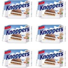 Knoppers Fındıklı Süt Kremalı Gofret 25G x 6'lı Paket Atıştırmalık Çikolatalı Gofret