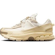 Nike Zoom Vomero Roam Leather Unisex Sneaker Hakiki Deri Su Tutmayan Lastik Bağcıklı Unisex Günlük Spor Ayakkabı Krem