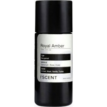 Iscent Royal Amber Fragrance Çiçeksi-Amber, Lüks-Vegan Difüzör Koku Yağı 100 ml
