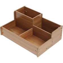 Selfbuysell Ahşap Masa Üstü Düzenleyici Kutu