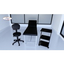 Başarı Medikal Klasik Sedye Seti (Klasik Sedye, Z Tipi Etajer , Tabure)