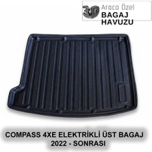 Elorcar Jeep Compass 4xe Elektrikli Üst Bagaj  2022 - Sonrası 3D Bagaj Havuzu