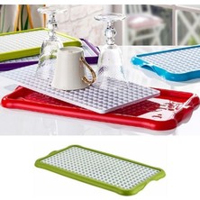 Selfbuysell Pratik Lavabo Tezgah Üstü Bulaşık Kurutmalığı Süzmatik 22X40 cm (5324)